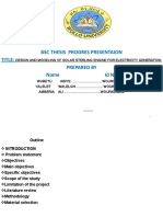 BSC Thesis Progres Presentaion Title: Prepared by Name Id No