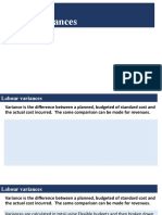 S65 Labour Variances