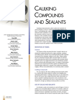 Caulking Compound and Sealants PDF
