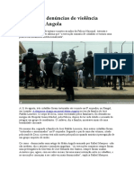 Aumentam Denúncias de Violência Policial em Angola
