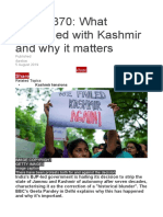 Article 370: What Happened With Kashmir and Why It Matters: Share