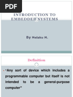 Introduction To Embedded Systems: Melaku M