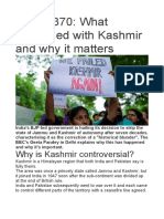 Article 370: What Happened With Kashmir and Why It Matters