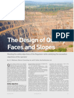 The Design of Quarry Faces and Slopes