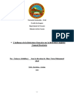 L'influence de La Littérature Française Sur La Littérature Anglaise Samuel Beackette PDF