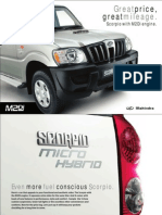 Great mileage Scorpio with M2Di engine and 5-zone suspension