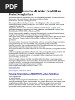 Download Peluang Telematika di Sektor Pendidikan Perlu Ditingkatkan by sutomodevi SN48679487 doc pdf