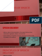 Occ Principles of Speech Delivery
