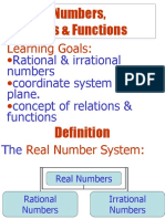 Lecture 1.1 Real No, Relation &amp Functions