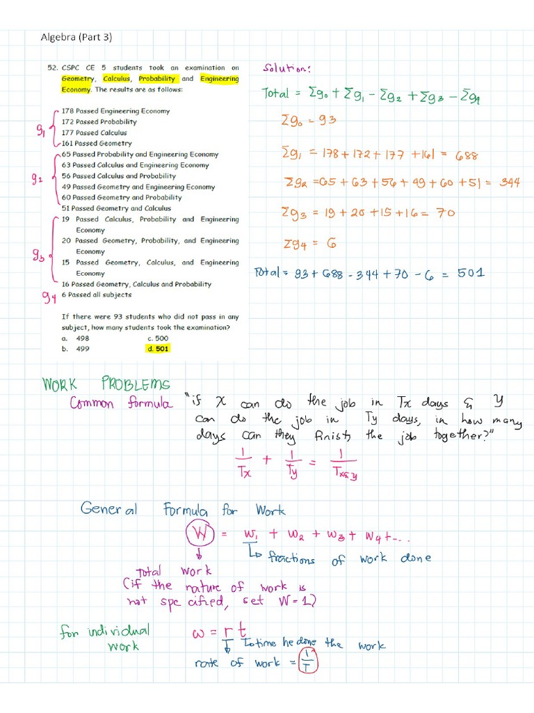 Algebra 3 Discussion | PDF