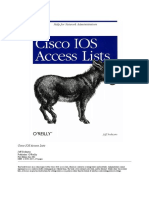 Cwoer Cisco Ios Access Lists by Jeff Sedayao