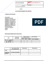 Auto Transformer Test Report Findings