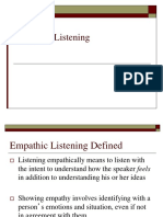 Effective Listening 9 - Empathic Listening