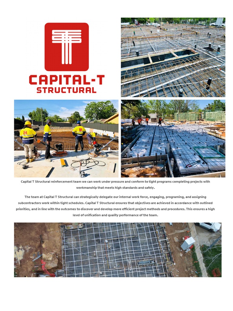 Capital T Structural - Capability Statment | PDF | Economies | Business