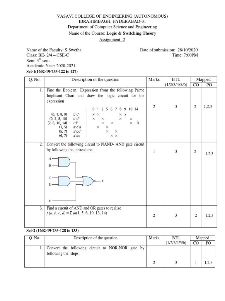 Assignment - 2 LST | PDF | Logic | Mathematical Logic