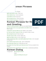 Basic Korean Phrases