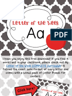 Letterofthe Week Letter A