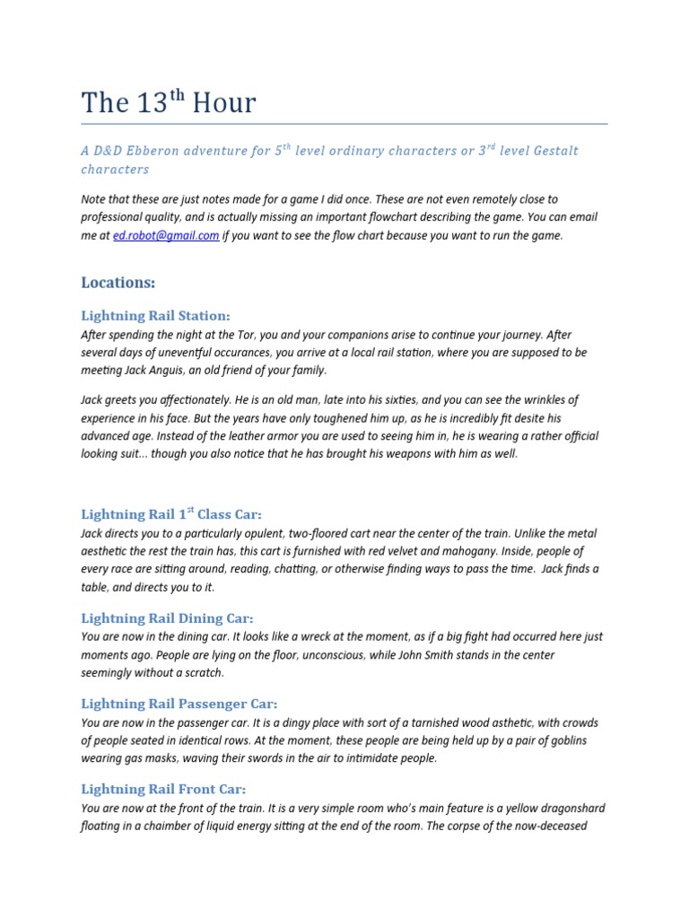 The 13th Hour PDF Leisure