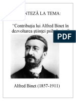 SINTEZA Alfred Binet