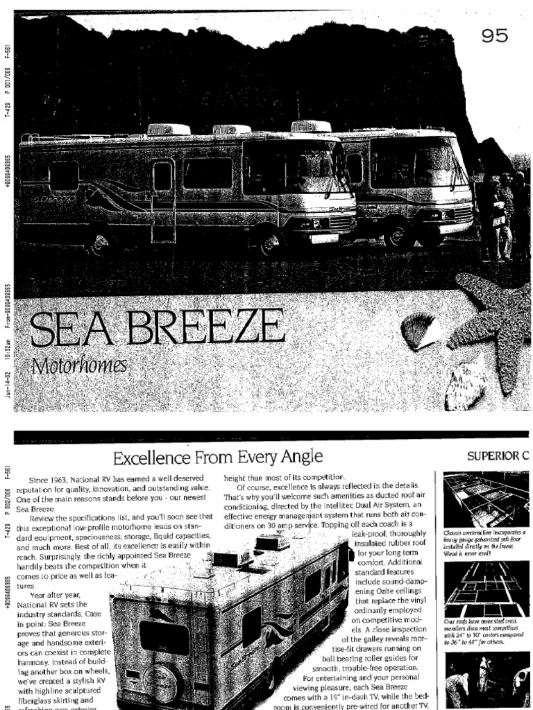 National RV 1995 Sea Breeze | PDF