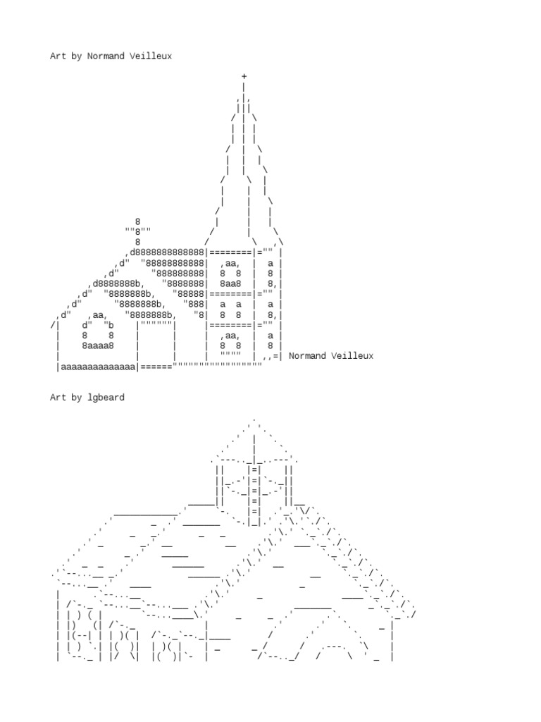 ASCII - Edificios | PDF