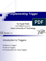 Implementing Trigger: Hanoi University of Technology