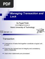 Managing Transaction and Lock: Hanoi University of Technology