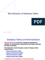 Database Tables Normalization