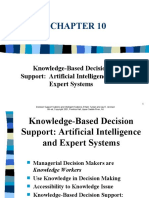 Knowledge-Based Decision Support: Artificial Intelligence and Expert Systems