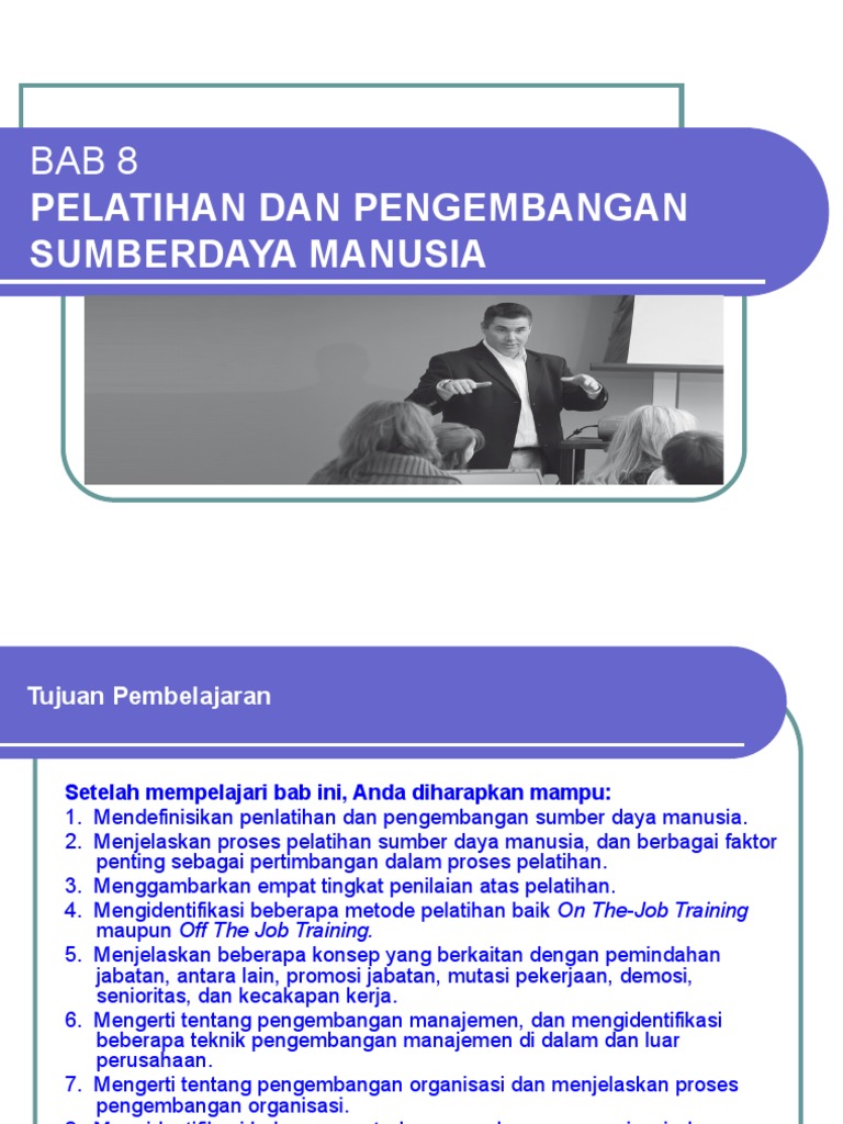 Metode Pelatihan SDM dan Pengembangan | PDF | Pengembangan Diri