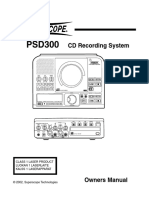 Superscope PSD300 English Manual