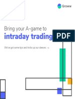 Bring Your A-Game To: Intraday Trading