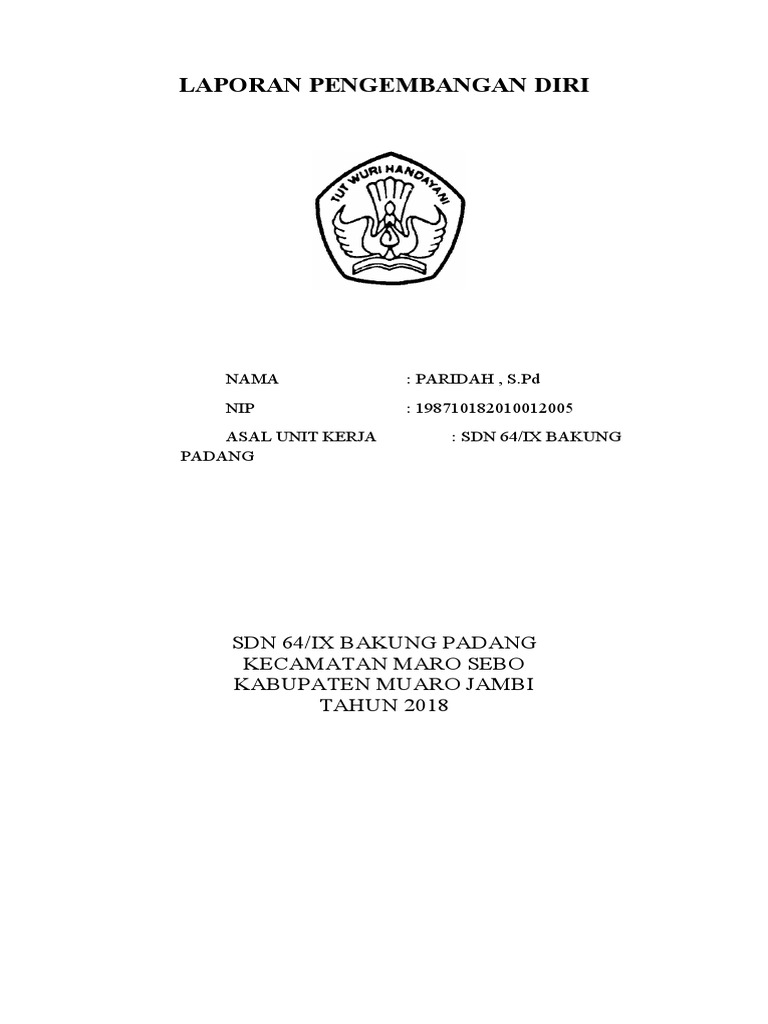 Laporan Pengembangan Diri Guru SD | PDF