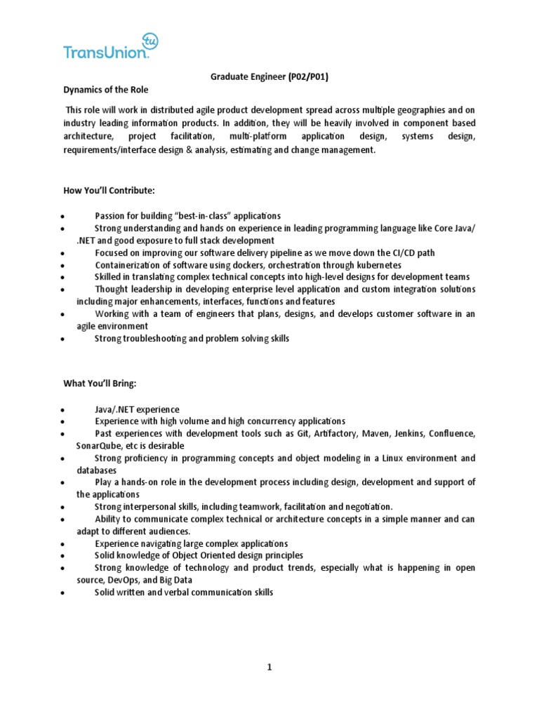 Graduate Engineer Role in Agile Dev | PDF | Design | Application Software