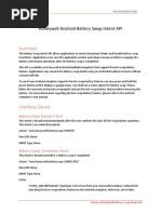 Battery Swap Intent API Guide