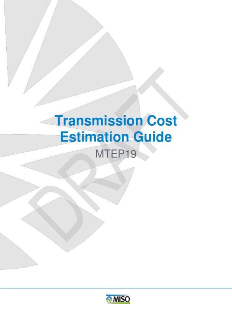Transmission Cost Estimation Guide PDF Electric Power Transmission Eminent Domain