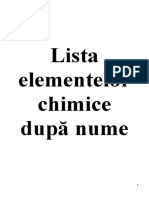 Lista elementelor chimice după nume