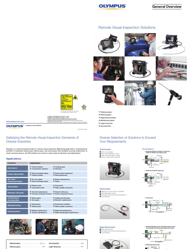 Olympus Remote Visual Inspection Solutions | PDF | Applied And ...