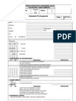 SGS-FT-00-01 Declaracion Pre Ocupacional