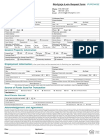 Mortgage Loan Request Form for Purchase