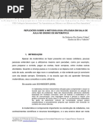 REFLEXÕES SOBRE A METODOLOGIA UTILIZADA EM SALA DE