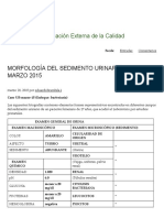 Morfología Del Sedimento Urinario Marzo 2015 - Eccexconaquic