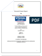 Project Report On Vishal Mega Mart