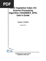 VIIRS Vegetation Index (VI) Science Processing Algorithm (VEGINDEX - SPA) User's Guide