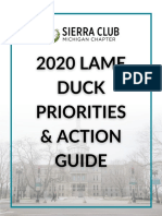 Sierra Club MI Lame Duck Priorities & Action Guide