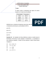 Listão Prova Cálculo Diferencial Funções 1o e 2o Grau