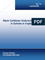 Black Caribbean Underachievement in Schools in England 2017