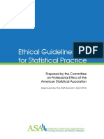 American Statistical Association - Ethical Guidelines PDF