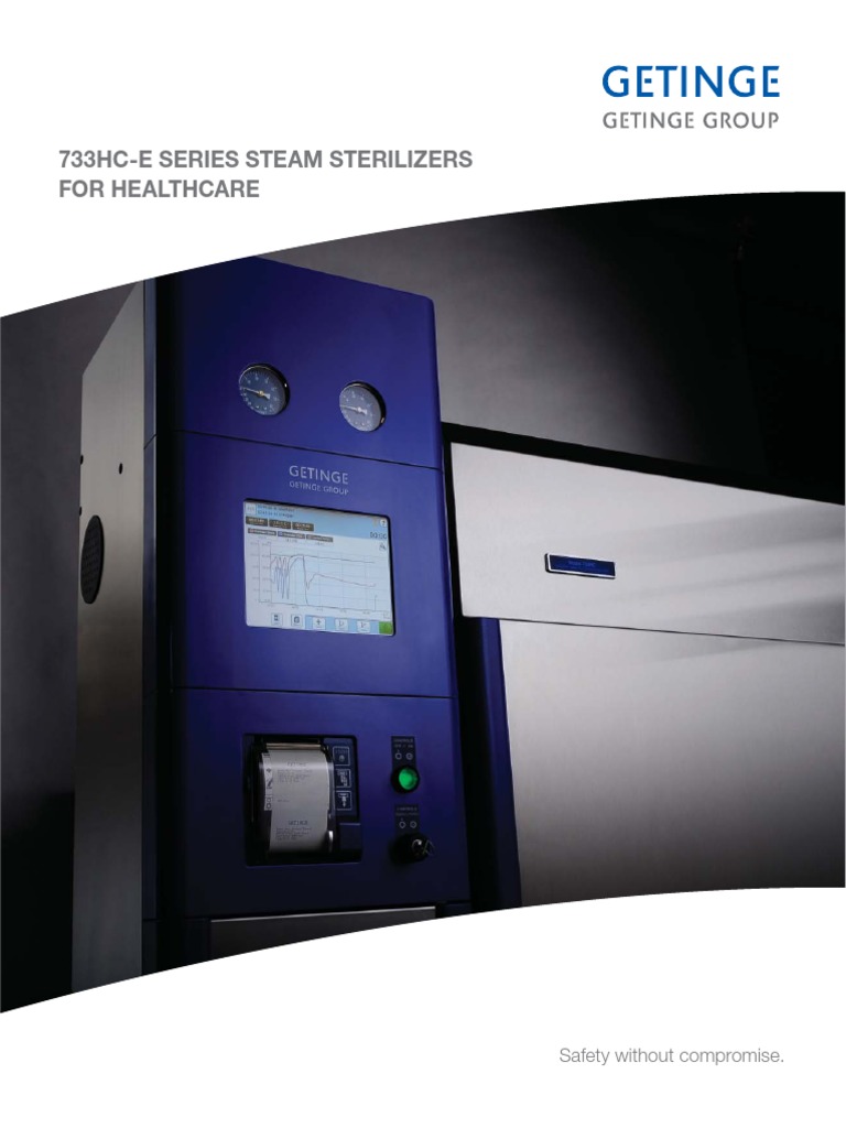 Getinge 733 HC e Steam Sterilizers PDF Sterilization (Microbiology