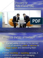 Entry Strategies of International Marketing